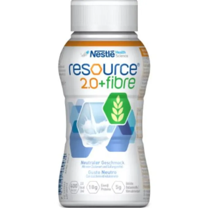 Resource 2.0+Fibre Neutro Bevanda Con Fibre 200 Ml Alimenti Iperproteici