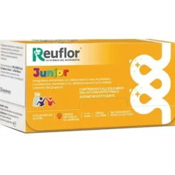 REUFLOR JUNIOR INTEGRATORE PROBIOTICI PER BAMBINI - 10 FLACONCINI DA 10 ML CON FERMENTI LATTICI, VITAMINE DEL GRUPPO B E ZINCO