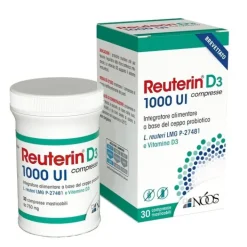 Reuterin D3 Compresse 1000 Ui 30 Compresse Masticabili Senzaglutine Senza Lattosio