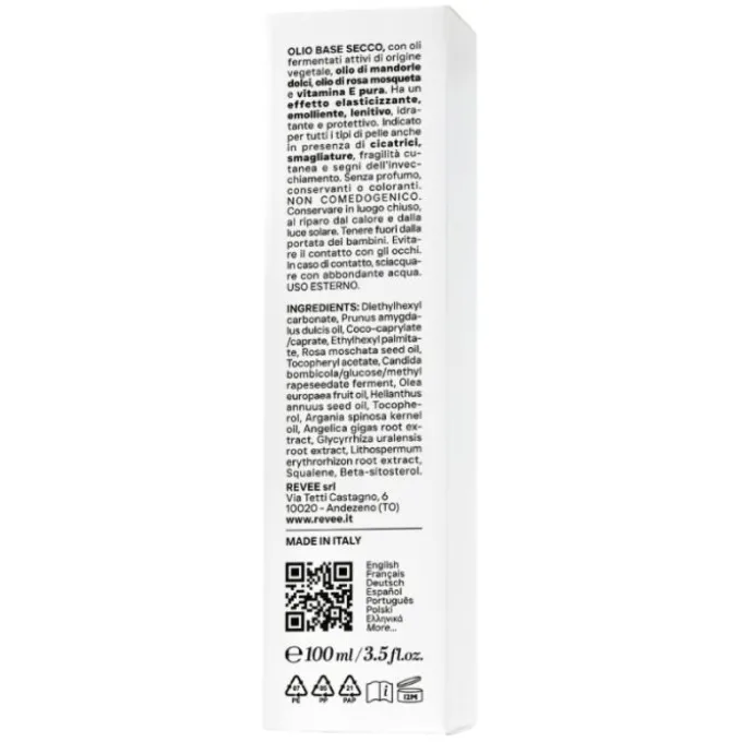 Revee Oil 100 Ml Idratazione Pelle Secca