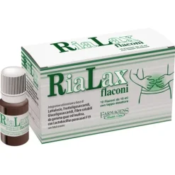 Rialax Integratore Intestino 10 Flaconcini Lassativi Azione Delicata