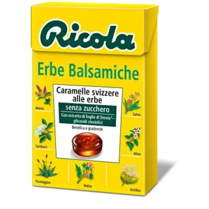 Ricola Erbe Balsamiche Senza Zucchero 50G Alimenti Senza Zucchero
