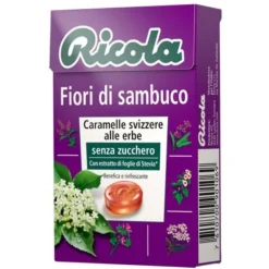 Ricola Fiori Di Sambuco Senza Zucchero 50G Alimenti Senza Zucchero