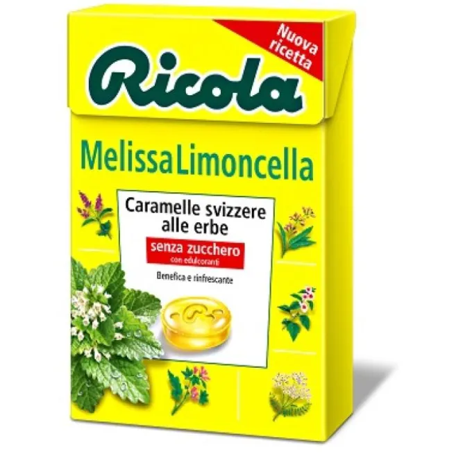 Ricola Melissa Limoncella Senza Zucchero 50G Alimenti Senza Zucchero
