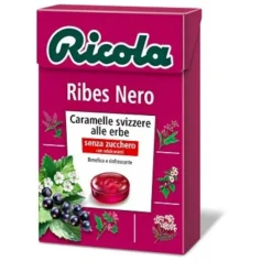 Ricola Ribes Nero Senza Zucchero 50G Alimenti Senza Zucchero