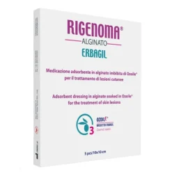 RIGENEROMA ALGINATO MEDICAZIONE STERILE 5 PEZZI - DISPOSITIVO MEDICO CLASSE IIB
