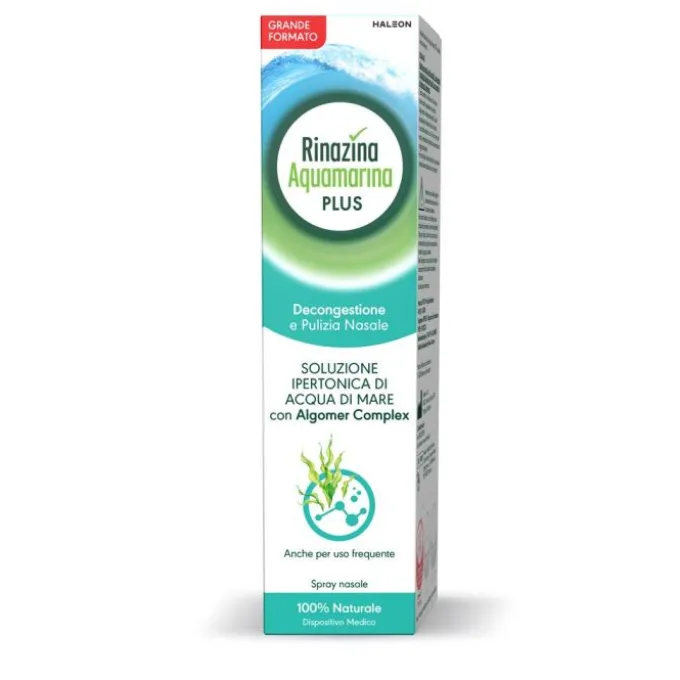 RINAZINA AQUAMARINA PLUS SOLUZIONE IPERTONICA 125 ML - SPRAY NASALE