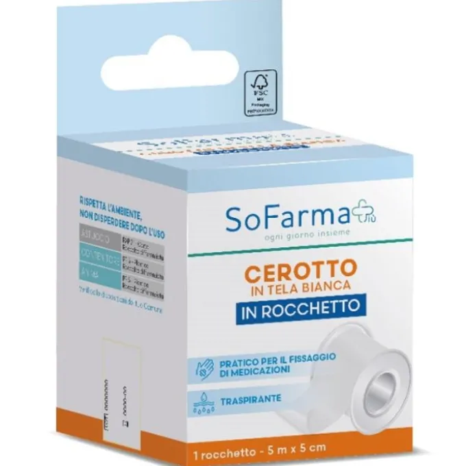 Rocchetto Tela M 5X5 Cm Sofarmapiu' Cerotti Rocchetto Classico