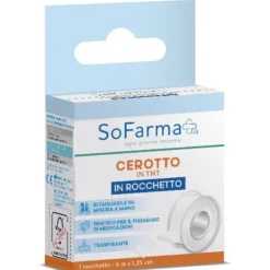 Rocchetto Tessuto Non Tessuto M 5X1,25 Cm Sofarmapiu' Cerotti Rocchetto Tnt
