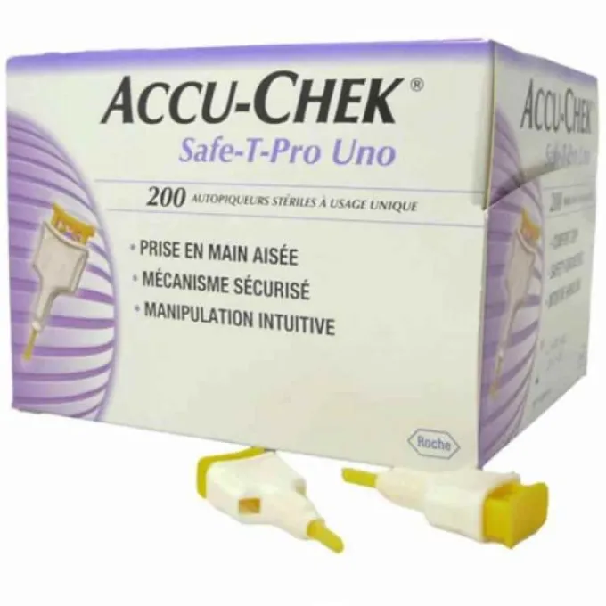 Roche Diabetes Care Italy Lancette Pungidito Accu-Chek Safe T Pro Uno 200 Pezzi