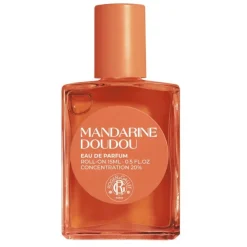 ROGER&GALLET MANDARINE DOUDOU ACQUA PROFUMATA ROLL ON 15 ML PROFUMO ROLL ON CON OLIO DI MANDORLA DOLCE E OLIO DI SEMI DI GIRASOLE, IN PRATICO FORMATO TASCABILE