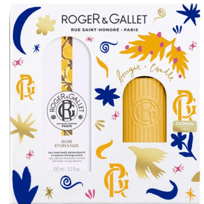 Roger&Gallet Set Natale Bo 100 Ml + Candela Profumi E Colonie