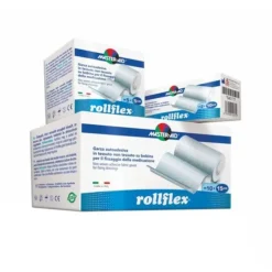 Rollflex Garza Autoadesiva Tnt Ipoallergenica Per Fissaggio Medicazioni Articolari Cm 5X10M