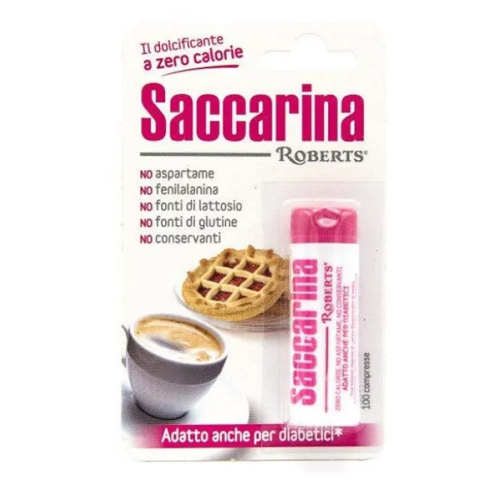 Saccarina Roberts Dolcificante Senza Calorie 100 Compresse Edulcoranti