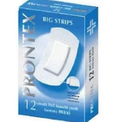 Safety Prontex Cerotto Big Strips Formato Maxi 12 Pezzi Cerotti Classici Tnt