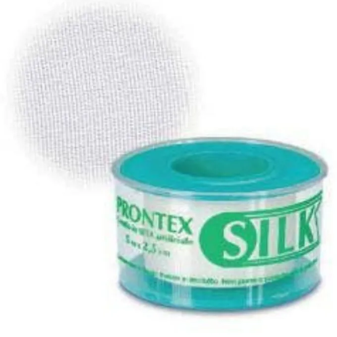 Safety Prontex Silk Cerotto In Seta 5M X 2,5Cm Cerotti Rocchetto Seta