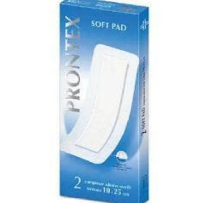 Safety Prontex Soft Pad Garza Adesiva 10X25Cm 2 Pezzi Compresse Di Garza In Tnt