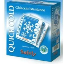 Safety Quickcold Ghiaccio Istantaneo 2 Bustine Cuscinetti Gel Freddo