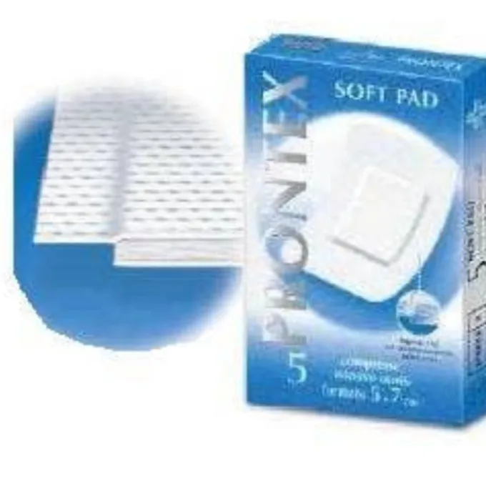 Safety Soft Pad Medicazione Adesiva Sterile 5X7 Cm 5 Pezzi Compresse Di Garza In Tnt