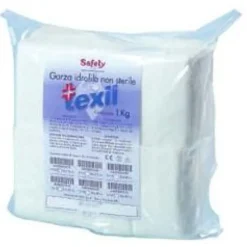 Safety Texil Garza Cotone 10X10 Cm 1 Kg Compresse Di Garza A Peso