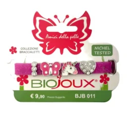 Sanico Braccialetto Biojoux Kids Glitter Fuchsia Bjb011