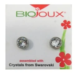 Sanico Orecchino Post-Foratura Swarovski White Pearl Bjt972 Gioielli Ed Accessori
