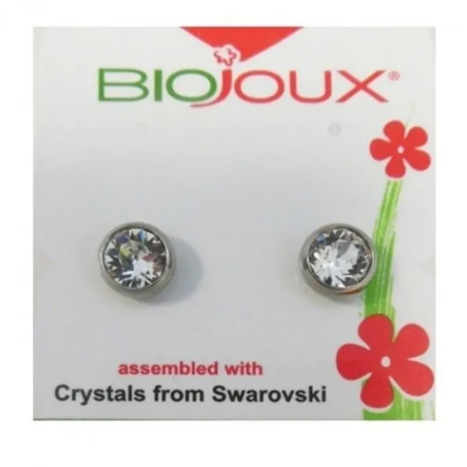 Sanico Orecchino Post-Foratura Swarovski White Pearl Bjt972 Gioielli Ed Accessori