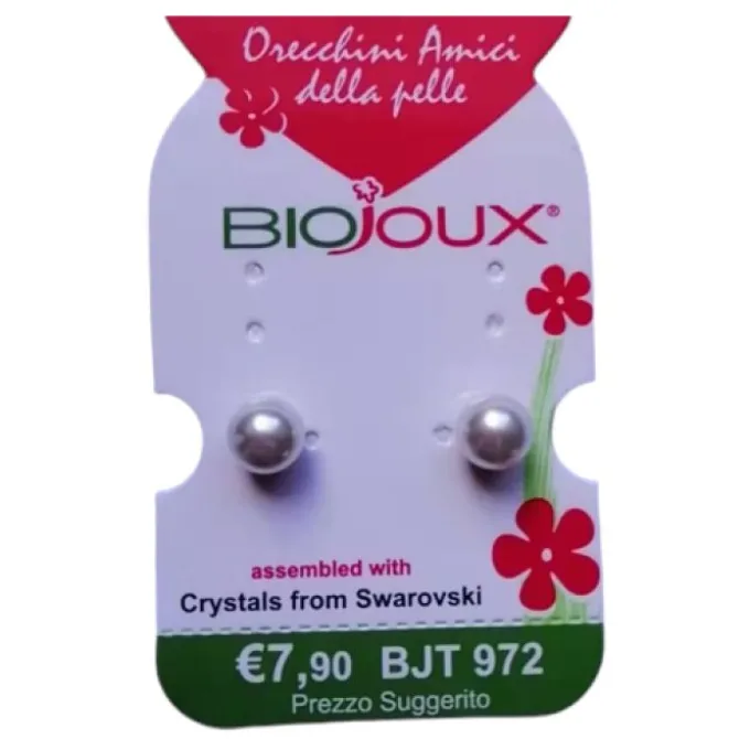 Sanico Orecchino Post-Foratura Swarovski White Pearl Bjt972 Gioielli Ed Accessori