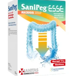 Sanipeg Esse Macrogol Soluzione Orale Pronto Da Bere 15 Bustine Monodose Da 20 Ml
