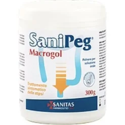 Sanipeg Macrogol Trattamento Stipsi 300 G Lassativi Azione Delicata