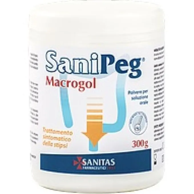Sanipeg Macrogol Trattamento Stipsi 300 G Lassativi Azione Delicata