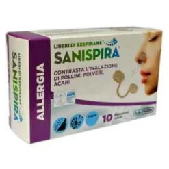 Sanispira Allergia Filtro Nasale Contro Rinite Allergica Taglia M 10 Pezzi
