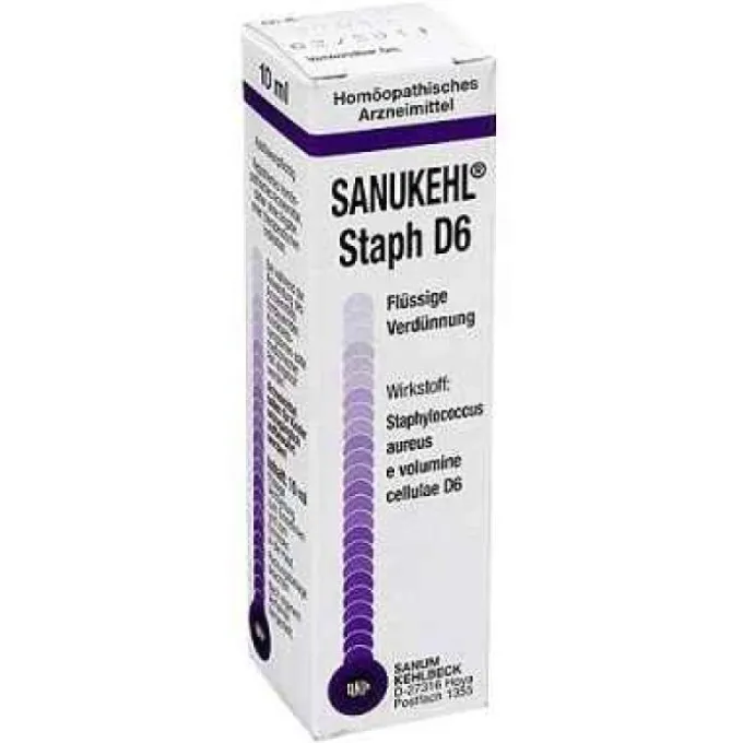 Sanum-Kehlbeck I.m.o.ist.med.omeopatica Sanukehl Staph D6 Gocce 10 Ml Omeopatia