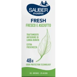 Sauber Deo 48H Fresh Fresco E Asciutto Gel 30 Ml Ipersudorazione