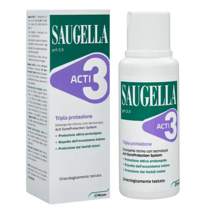 Saugella Acti3 Detergente Intimo Tripla Protezione 250 Ml