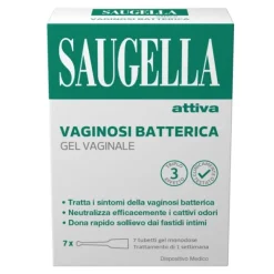 SAUGELLA ATTIVA VAGINOSI BATTERICA GEL VAGINALE 7 TUBETTI MONODOSE - DISPOSITIVO MEDICO CLASSE IIA
