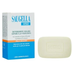 Saugella Viso Detergente Solido Ph Fisiologico Sapone Pelle Sensibile 100 G