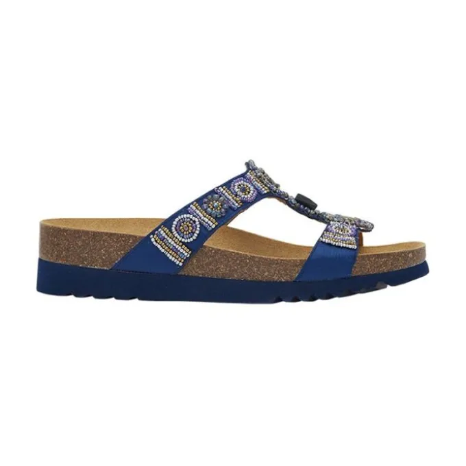 SCHOLL BOGOTA SANDAL SATIN NAVY BLUE TAGLIA 42 - CALZATURA PER IL BENESSERE DEL PIEDE