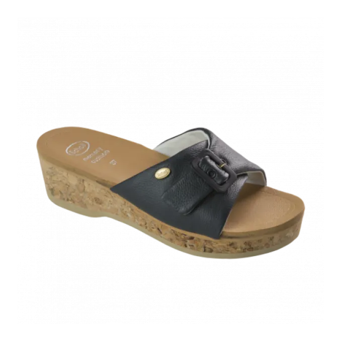 Scholl Wappy Calzatura In Pelle Colore Navy Blue Numero 37