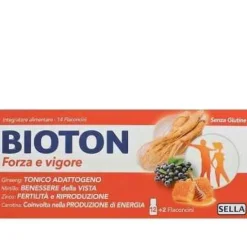 Sella Bioton Forza E Vigore Integratore Tonico Energetico 14 Flaconcini Tonificanti