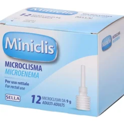 Sella Miniclis Adulti 9G 12 Microclismi Cl Ii Lassativi Azione Immediata