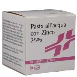 Sella Pasta All'acqua Con Zinco 25% Per Arrossamenti Cutanei Dei Neonati 100 Ml