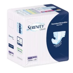 Serenity Classic Pannolone Mutandina Maxi Taglia M 15 Pezzi Pannoloni Per Adulti