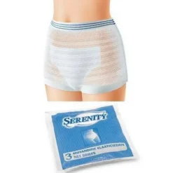 Serenity Mutandina Elastica A Rete Per Pannoloni Taglia Xl 3 Pezzi Degenza