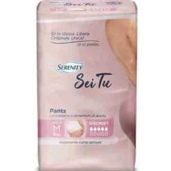 Serenity Pants Pannolone A Mutandina Seitu Discreet Taglia Medium 9 Pezzi