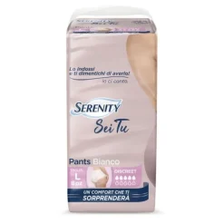 Serenity Pants Sei Tu Discreet Mutandina Assorbente Taglia L, 8 Pezzi Tecnologia Flexfit, Sottile E