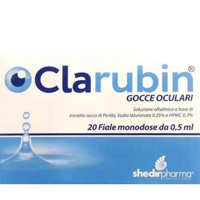 Shedir Unipersonale Clarubin Gocce Oculari 20 Flaconcini Monodose Patologie Oculari