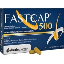Shedir Unipersonale Fastcap 500 Integratore Capelli 30 Compresse Integratori Anticaduta