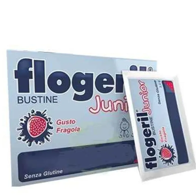Shedir Unipersonale Flogeril Junior Integratore Alla Fragola 20 Bustine Compresse E Buste