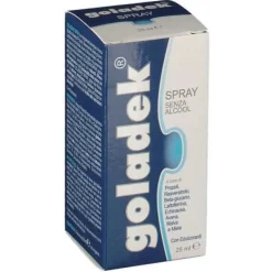 Shedir Unipersonale Goladek Spray No Alcool Integratore 25 Ml Disinfettanti Bocca E Gola Spray
